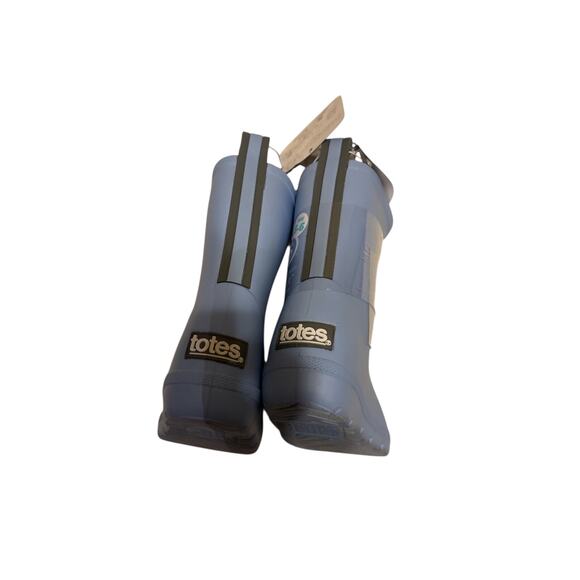 Kids' Totes Cirrus Charley Rain Boots - Navy 5-6 Baby blue - Picture 2 of 2